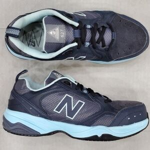 New Balance 627 Industrial shoes women's 8.5 blue safety toe slip oil resistant